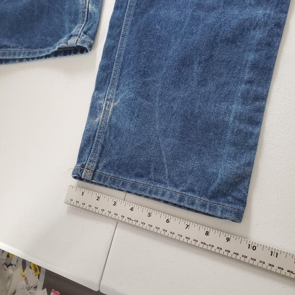 Carhartt FR Jeans Mens 40x30 Blue Flame Resistant Denim Work Pants Straight Leg - Picture 12 of 14